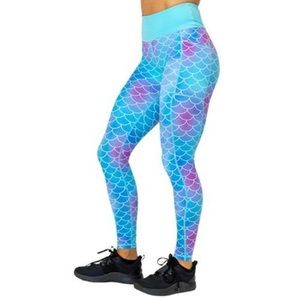 Small / size 6 Constantly Varied Gear Mermaid Yoga Pants - gym leggings - CVG